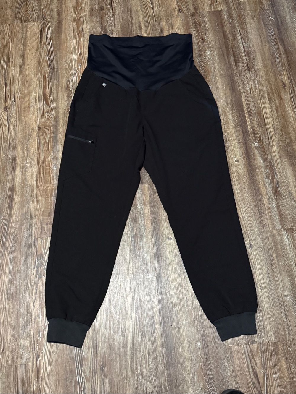 Figs Zamora Jogger Scrub Pants Women's XL Black Cargo Stretchy Workwear